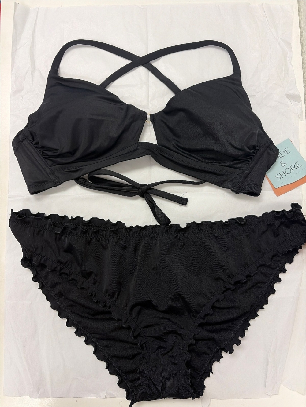 Womens Bikini Set Size 34D Top & XL Bottoms #738